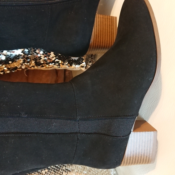 Style & Co Faux Suede Boots - Black - Picture 4 of 6